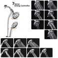 thumbnail image 6 of PROOX Drill-Free 5" Rain Shower Handheld Showerhead Combo Stainless Steel Slide Bar(Valve Included), 6 of 8