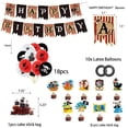 thumbnail image 6 of Pirate Theme Happy Birthday Decorations Set for Children's Party - Banner, Balloons, Cake Plugin Inserts, Perfect for Birthdays Party  Baby Shower Happy Birthday Pirate Banner Party Decoration, 6 of 8
