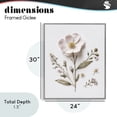 thumbnail image 3 of Pressed Wild Flowers Gray Framed Giclee Art, design by Lettered and Lined, 3 of 9