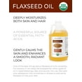 thumbnail image 4 of velona USDA Certified Organic Flaxseed Oil - 1 Gallon / 128 Fl Oz |100% Pure and Natural Carrier Oil | Unrefined, Cold Pressed | Body, Face & Skin Care | Use Today - Enjoy Results, 4 of 5