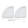 thumbnail image 2 of Corner Rack, White Easy To Install Simple Appearance Storage Rack Aluminum 36×22×30CM Double Layer  For Kitchen For Galley, 2 of 8