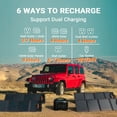 OUPES 1800 with 2x100W Solar Panel,1488Wh Portable Power Station LiFePO4 Battery,1800W AC Output, Fast Charge, Solar Generator for Camping,Emergency, RV, Off-Grid Living