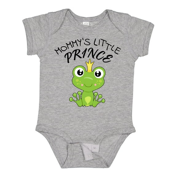 Inktastic Mommy's Little Prince Cute Frog Boys Baby Bodysuit