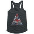 thumbnail image 1 of Def Leppard Britlogo Black Women's Slim Fit Racerback Tank Top Xl, 1 of 2