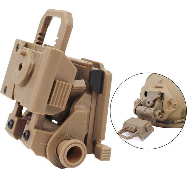 Táctico L4G24 Nvg Soporte de montaje en casco Soporte de montaje rápido en casco Plástico para Pvs15 / 18 , Macarena Montaje de cascos NVG