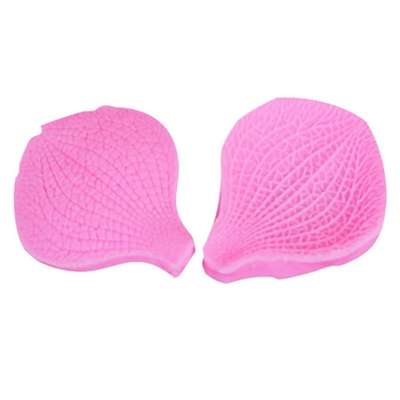 

2PCS Orchid Petals Silicone Molds Cake Decorating Tools Bakeware Cupcake Dessert Chocolate Fondant Mold (Pink)