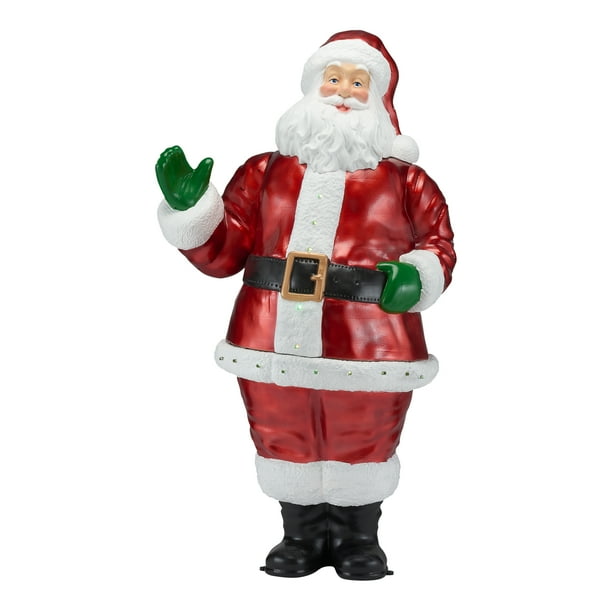 Holiday Time Light-Up Santa Musical Christmas Decoration, 63 in ...