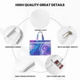 thumbnail image 5 of Kdxio Swirl Blue And Purple File Tote Document Bag Business Briefcase Bag Document Organizer Tote Briefcase for Letter A4 Files Business Teacher Office Bag, 5 of 8