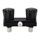thumbnail image 1 of Válvula de grifo de ducha RV, desviador de válvula mezcladora de ducha, Control con 2 perillas, rueda para autocaravana, color negro, 1 of 5