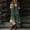 Dresses-163Green, variant on Dresses for Women Rose Floral Print V Neck Oversized Maxi Dress with Pockets Short Sleeve Caftan Dress Boho Beach Dress Vacation Resort Wear Green M