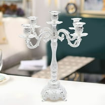 Denest 5-Arm  Candelabra Taper Candlestick Candle Holder Wedding Decorations USA