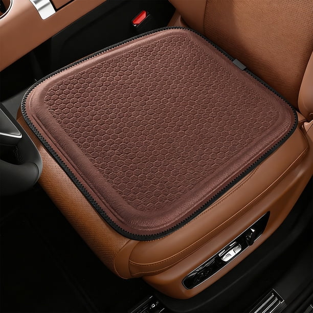Almohadilla para asiento de coche con ventilación, soporte de refrigeración y calefacción, desmontable y portátil, 45x45 cm, material de sílice transpirable para uso en coche y hogar.