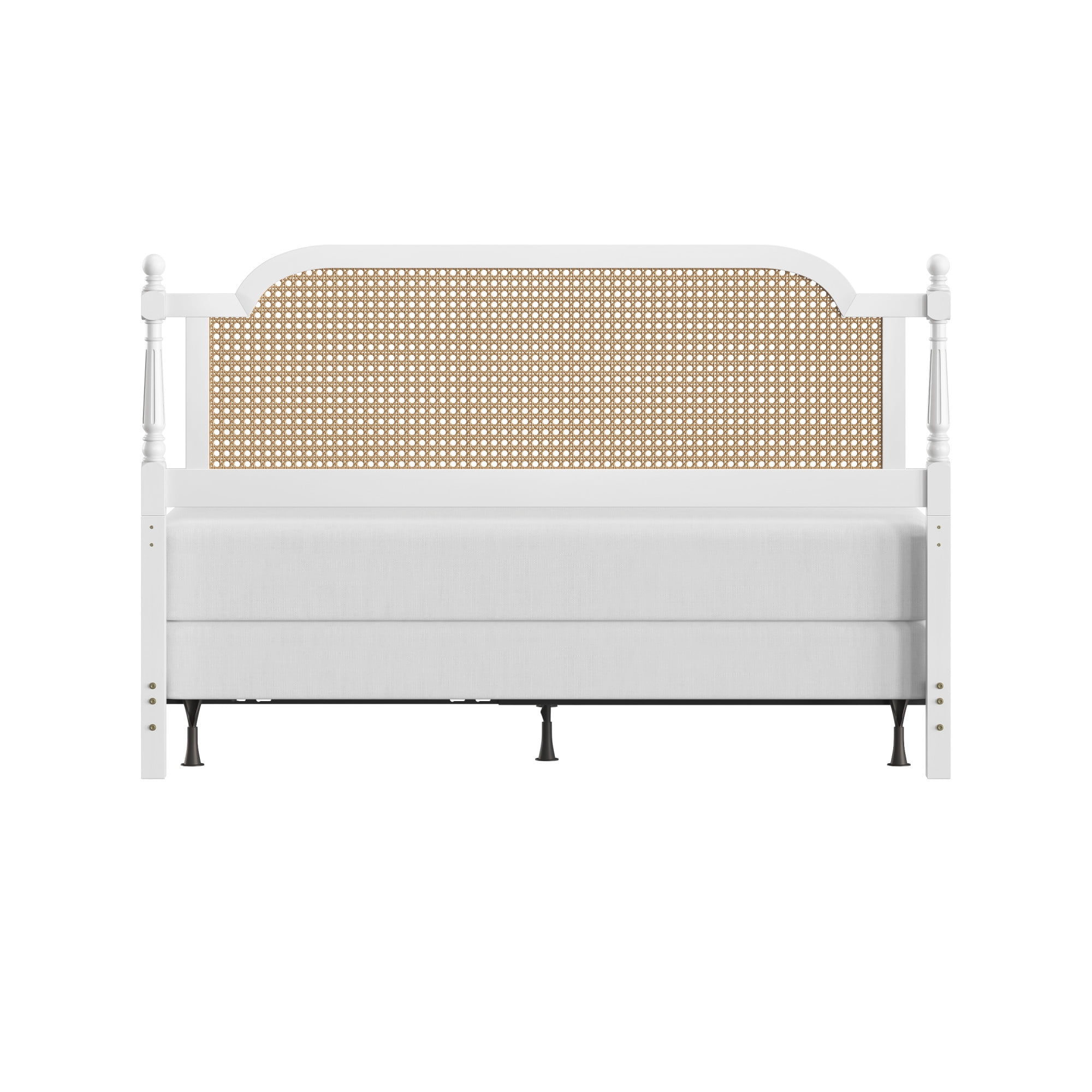 Hillsdale Furniture Melanie King Headboard with Metal Frame, White