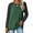 #2 Green Block, variant on SHIBEVER Fall Fashion Color Blocked Tunics Tops For Women Long Sleeve Crew Neck Cross Split T Shirts Blouses Claretblock