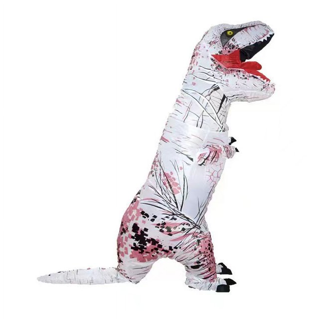 Disfraz inflable de dinosaurio tiranosaurio musculoso para adultos, para Halloween, para fiesta, divertidos accesorios