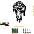 thumbnail image 2 of 1 pc Iron Wall Art Decorations for Front Porch Living Room Kitchen Matte Style Mushroom 268x168x1mm, 2 of 7