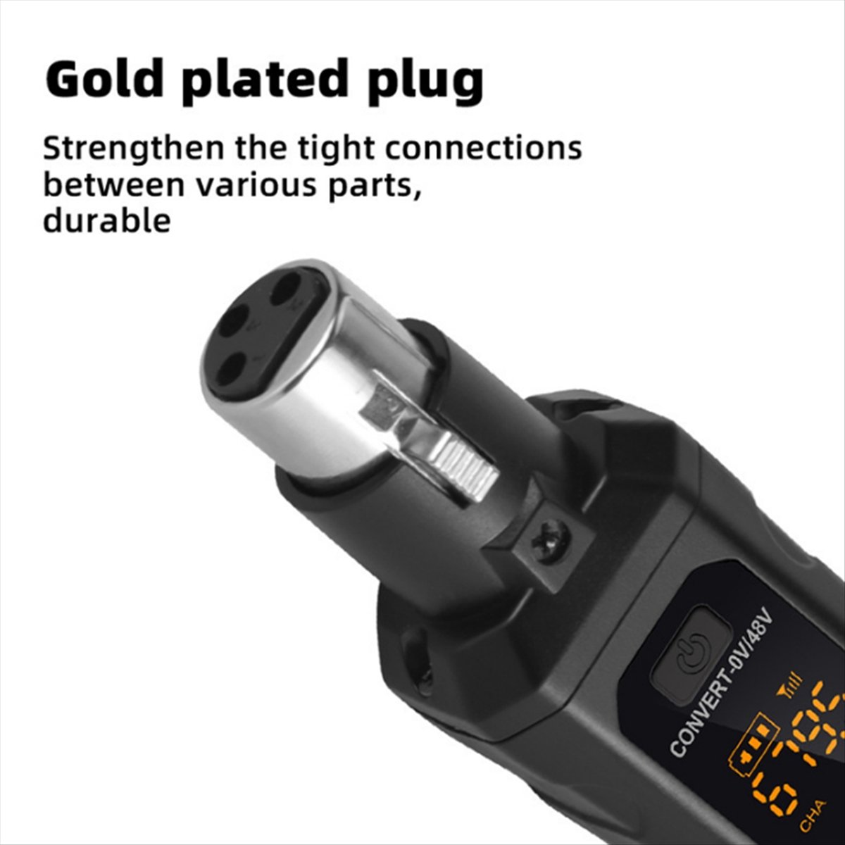 UHF Professional Microphone Wireless Converter XLR Transmitter Receiver for Dynamic Microphone Guitar Audio Mixer