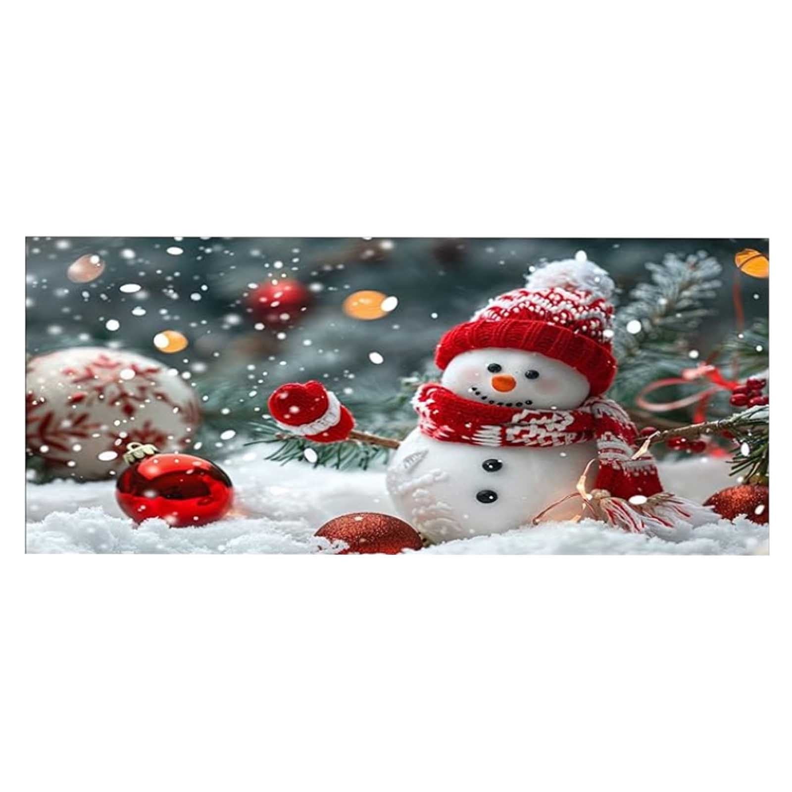 kladzum Christmas Garage Door Cover Xmas Decoration Print Garage Door Curtain Large Merry Christmas Garage Door Hanging Farbic for Outdoor Holiday Party Decor