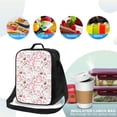 thumbnail image 4 of Gaeub Cute Rabbit print Lunch Box Large capacity Lunch Bag Leakproof Cooler Tote Bag Organizer with Adjustable Shoulder Strap, 4 of 7