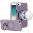 thumbnail image 2 of For Apple iPhone 16e MagSafe Compatible with 360° Ring Stand, Magnetic Kickstand, Slim Hybrid Protective Cover, XPM Phone Case [Purple], 2 of 7