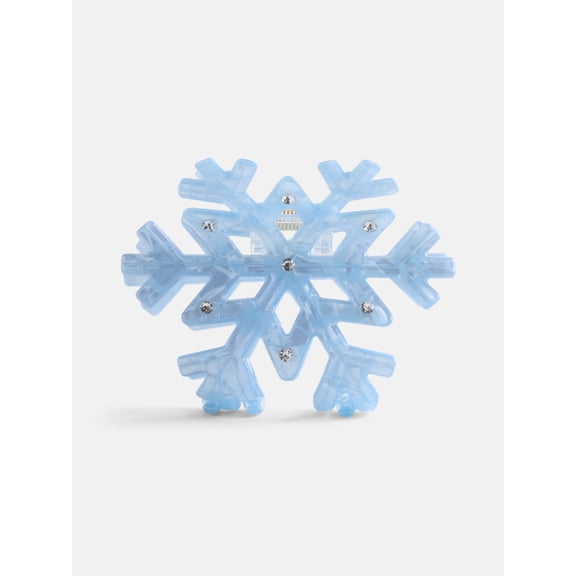 No Boundaries Shimmering Snowflake Hair Claw Clip, Women's, Blue