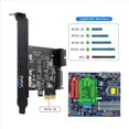 thumbnail image 5 of 2X PCI-e 1X una USB 3.2 Gen1 USB3.2 Tipo-C Tarjeta Adaptadora Frontal 2 Puertos (Tipo C+ Tipo A) Tarjeta de ExpansióN, 5 of 5
