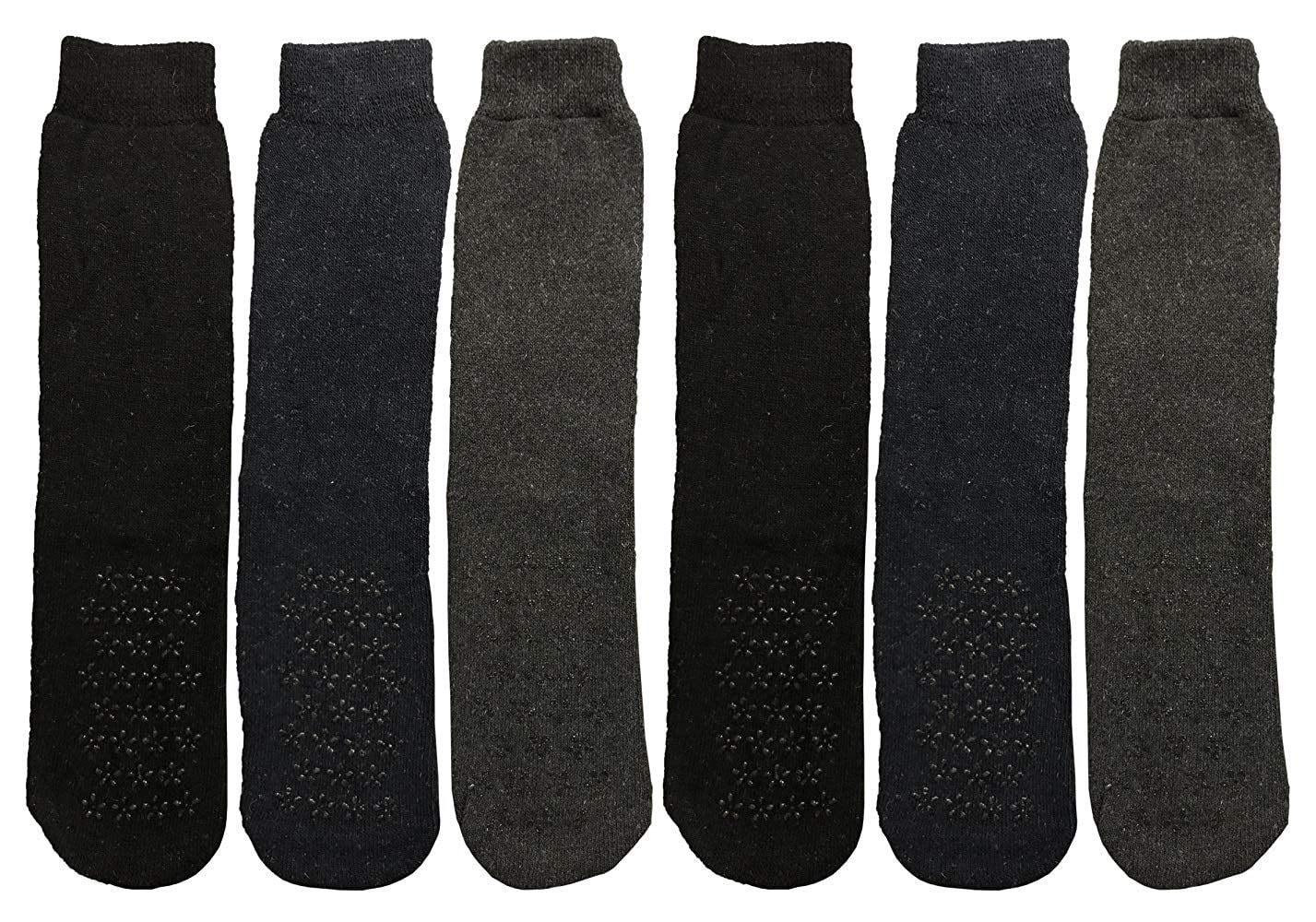Yacht & Smith Mens & Womens Bulk Pack Slipper Socks, NonSkid with