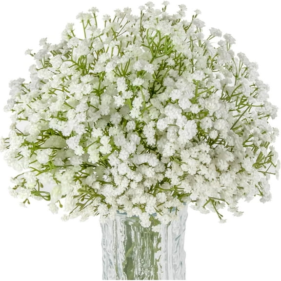 10PCS Baby Breath Artificial Flowers Fake Babys Breath Gypsophila Flowers Bulk Realistic Artificial Flowers Bouquet Flores Artificiales para Decoracion for Wedding Party Home
