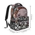 thumbnail image 2 of Lsque The Binding of Isaac Pattern Casual Backpack for School, Work, Travel – Adjustable Straps, Multiple Compartments – Ergonomic Design, Fits Laptops and Tablets, 2 of 7