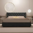 thumbnail image 6 of Better Home Products Amelia 4-Drawer Velvet King Size Platform Bed in Black, 6 of 7