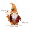 thumbnail image 2 of Gingerbread Man Gnome Table Decoration, Christmas Decoration, 2 of 2