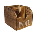 thumbnail image 2 of Wooden Seasoning Storage Box 5.5In Solid Wood Kitchen Organizer For Seasoning Packets Tableware Coffee Pods Sorting Natural Wood Texture Sturdy Construction Kitchen Pantry Countertop Storage Rack, 2 of 6