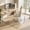 32" x 48", variant on Tempered Glass Chair Mat For Hardwood Floor 45" X Heavy Duty Office Low Pile Carpet 0.2" Thick With 4 Non-slip Pads Smooth Rolling Home &