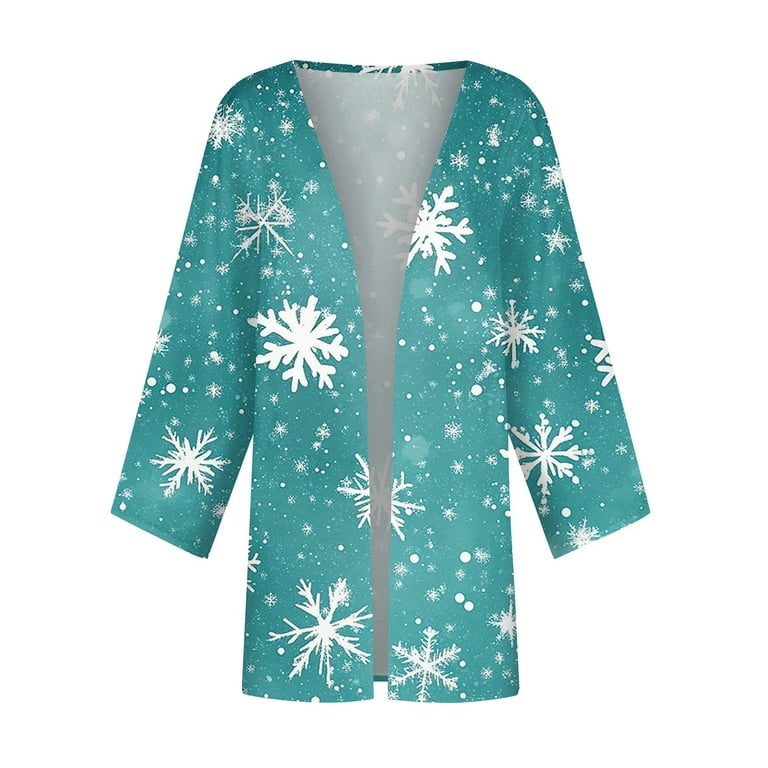 Ovticza Christmas Cardigan for Women Clearance Snowflake Ovticza Christmas Cardigan for Women Clearance Snowflake