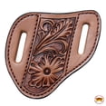 thumbnail image 2 of Hilason Western Floral Hand Tooled Angled Knife Scabbard Sheath Cover Genuine Leather Large, 2 of 2