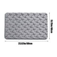 thumbnail image 3 of sruoe Bathroom Rugs, Bath Mat for Bathroom Floor 1pcs, Bath Mats for Bathroom Floor Non Slip Non Skid, Rectangular Polyester Floor Mat for Bath Door Household, Gray, 3 of 6