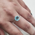thumbnail image 4 of Swiss Blue Topaz Ring, 925 Sterling Silver Ring, Women Ring, Natural Topaz, November Birthstone, Christmas, Thanksgiving, Tiny Dainty Ring, Handmade, Statement Jewelry, Wedding, Anniversary Gift, 4 of 8