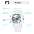 thumbnail image 3 of SKMEI Digital Watch for Men and Women Dual Display Sport Wristwatch with LED Backlight, Stopwatch, Alarm and 3 Time Display Modes, 3 of 6