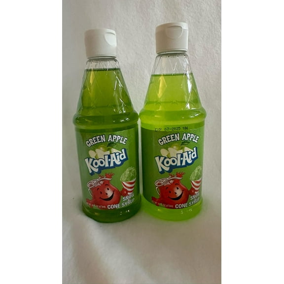 2 pk Kool-Aid KASCSYRP16GA 16-Oz. Snow Cone Syrup, Green Apple