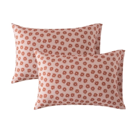 MAINSTAYS ALL IN ONE REVERSIBLE COMFORTER AND SHEET SET, 7-PIECE, FULL, PINK BLUSH