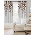 thumbnail image 2 of Brown Eucalyptus Leaves Blackout Curtains 39 Inches Long for Bedroom, Watercolor Floral Leaf Plants Thermal Insulated Room Darkening Black Out Window Curtain Panels Grommet Drapes for Living Room, 2 of 8
