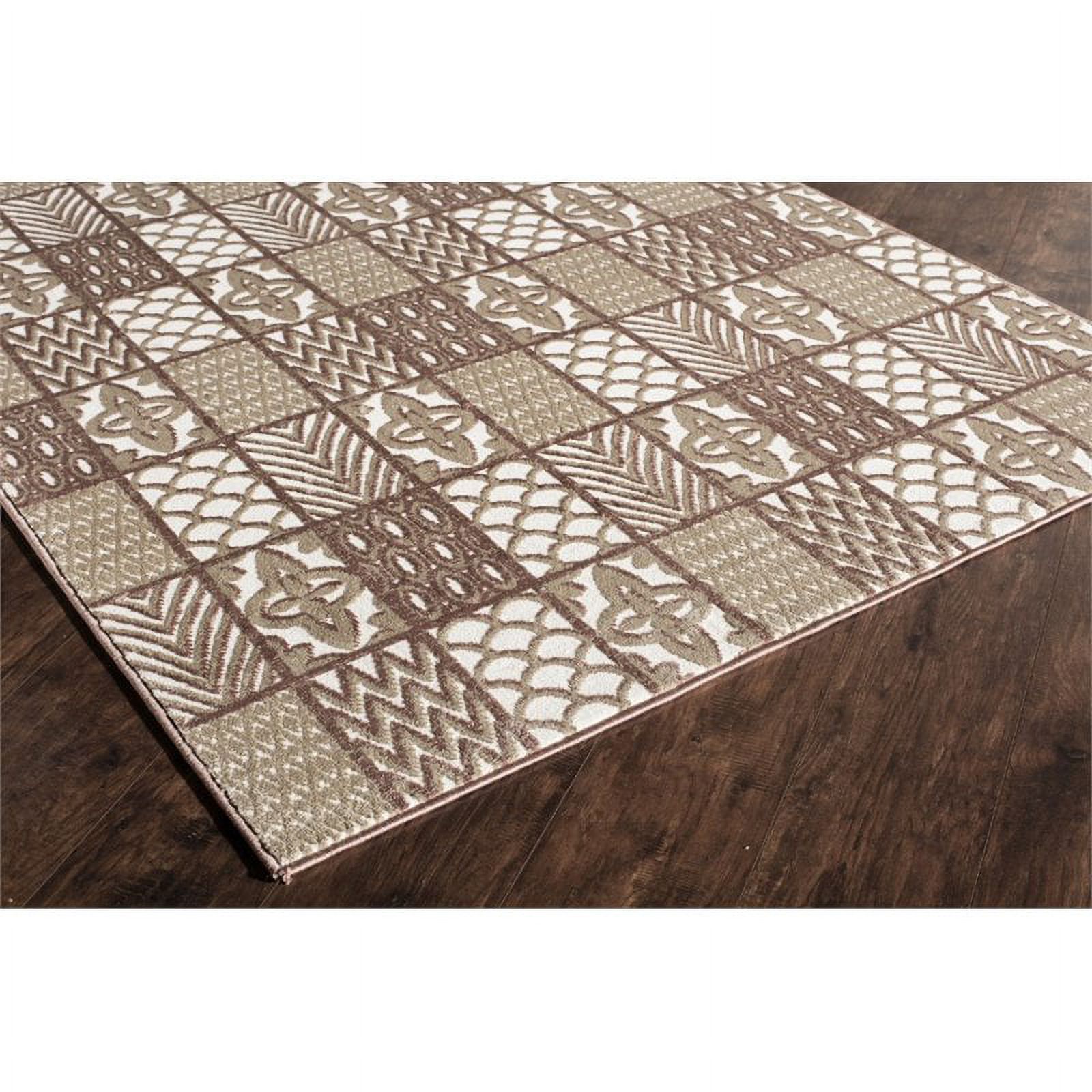 Rugs America Riviera Collection Rust RV400A Transitional Oriental Area Rug 5' x 8'