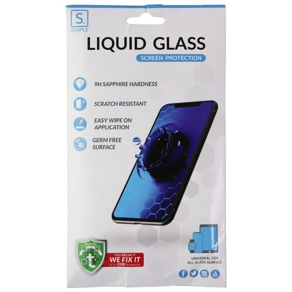 S. Simple Universal Liquid Glass Screen Protector for Smart Devices