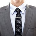 thumbnail image 3 of 4 clips de corbata clásicos de acero inoxidable para hombres, elegantes y simples, barras de corbata, cierres para negocios, ocasiones formales, fiestas, 3 of 5