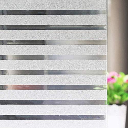 Niviy Privacy Window Covering Brick Stained Glass Window Film Waterproof Static 