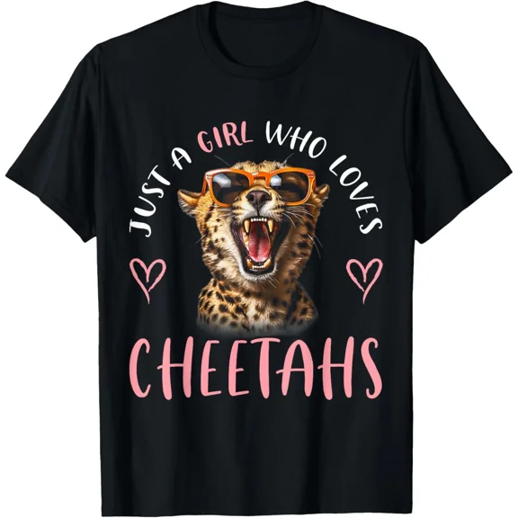 Cool Cheetahs Gift for Girls Funny Wild Cat Animal Art Gift T-Shirt Gift for Dad