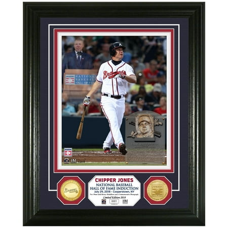 Atlanta Falcons Hall Of Fame Chipper Jones Atlanta Braves Highland Mint Hall of Fame 2018 Player Induction Day Photomint - No Size ()