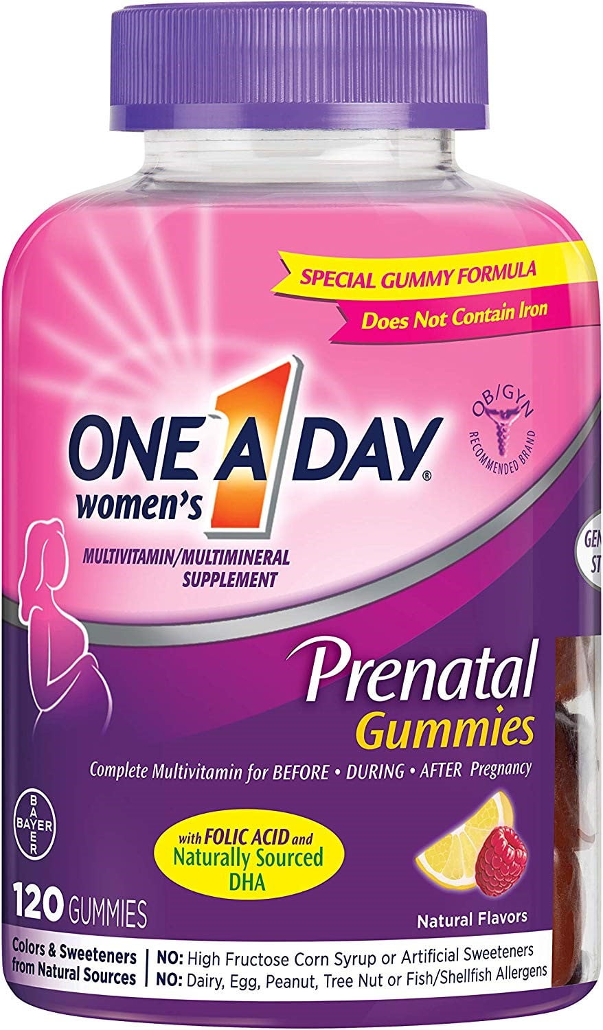 One A Day Womens Prenatal Gummies 120 Ct Pack Of 3 7794