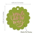 thumbnail image 6 of Inkdotpot Pack Of 50 Real Rose Gold Foil Paper Tags Jingle All The Way Christmas Favor Hang Tags, 6 of 7