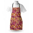thumbnail image 3 of Geometric Apron Retro Style 70s like Vintage Circles and Rounds Water Drops like Image Artwork, Unisex Kitchen Bib Apron with Adjustable Neck for Cooking Baking Gardening, Multicolor, by Ambesonne, 3 of 3